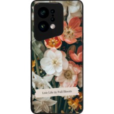 Coque OPPO Find X5 - Silicone rigide noir Full Bloom Spring 2026