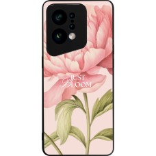 Coque OPPO Find X5 - Silicone rigide noir Just Bloom Spring 2026