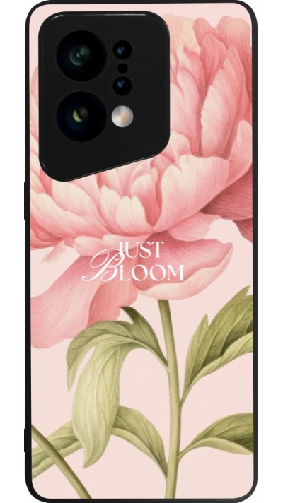 Coque OPPO Find X5 - Silicone rigide noir Just Bloom Spring 2026