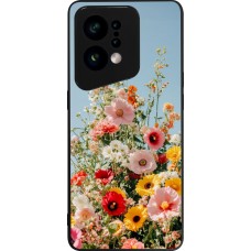 Coque OPPO Find X5 - Silicone rigide noir Spring flowers Spring 2026