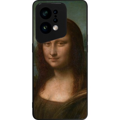 OPPO Find X5 Case Hülle - Silikon schwarz Kunstbild - Mona Lisa - Leonardo de Vinci