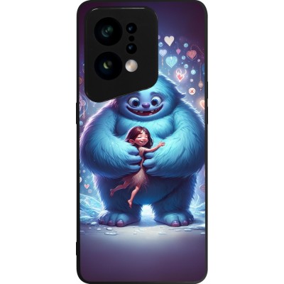 OPPO Find X5 Case Hülle - Silikon schwarz Valentin 2024 Flauschige Liebe