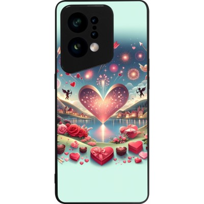 OPPO Find X5 Case Hülle - Silikon schwarz Valentin 2025 Schick
