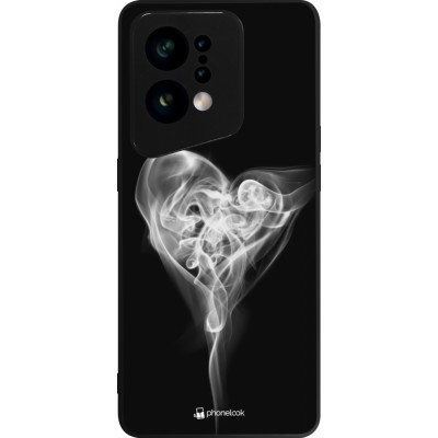 OPPO Find X5 Case Hülle - Silikon schwarz Valentine 2022 Black Smoke
