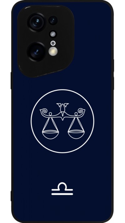 OPPO Find X5 Pro Case Hülle - Silikon schwarz Astrologie Waage
