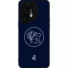 OPPO Find X5 Pro Case Hülle - Silikon schwarz Astrologie Löwe
