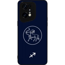 Coque OPPO Find X5 Pro - Silicone rigide noir Astrologie Sagittaire