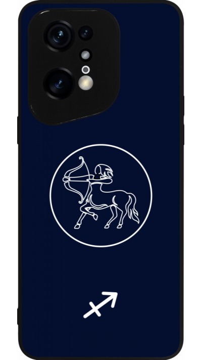 OPPO Find X5 Pro Case Hülle - Silikon schwarz Astrologie Schütze