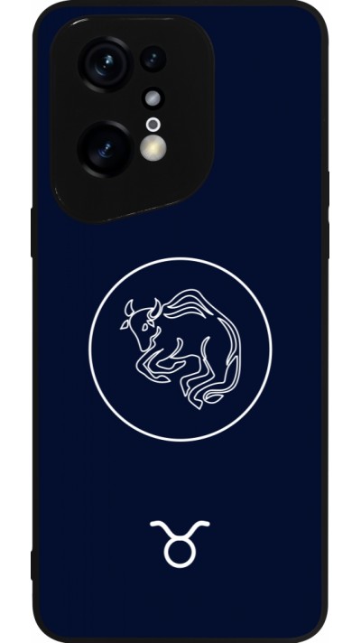 OPPO Find X5 Pro Case Hülle - Silikon schwarz Astrologie Stier