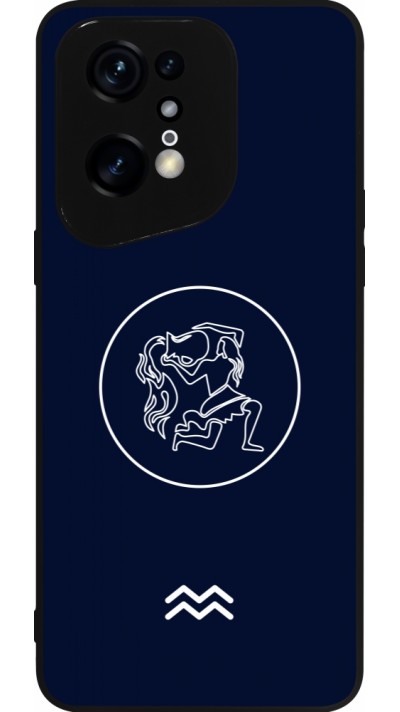 OPPO Find X5 Pro Case Hülle - Silikon schwarz Astrologie Wassermann
