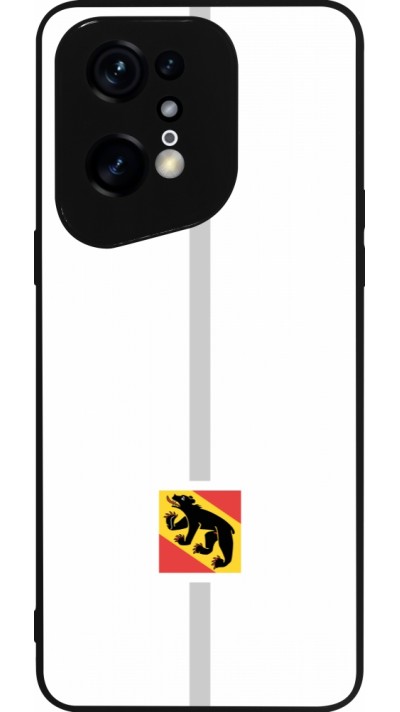 OPPO Find X5 Pro Case Hülle - Silikon schwarz Kanton BE weiss