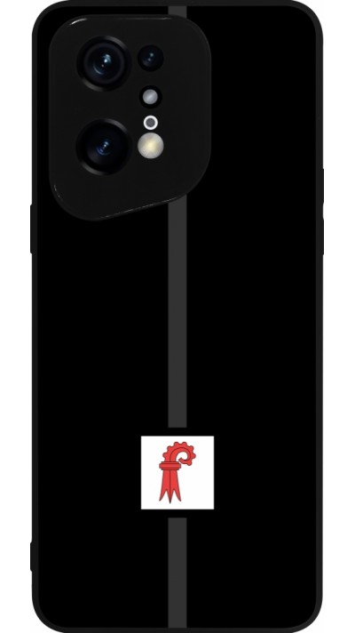 OPPO Find X5 Pro Case Hülle - Silikon schwarz Kanton BL schwarz