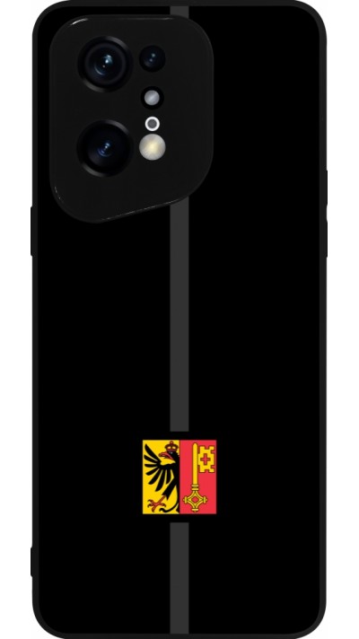 OPPO Find X5 Pro Case Hülle - Silikon schwarz Kanton GE schwarz