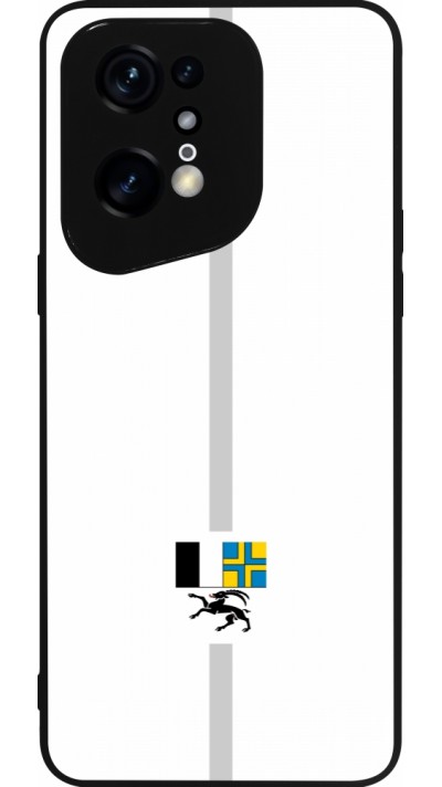 OPPO Find X5 Pro Case Hülle - Silikon schwarz Kanton GR weiss
