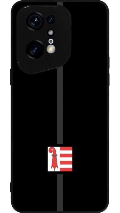 OPPO Find X5 Pro Case Hülle - Silikon schwarz Kanton JU schwarz