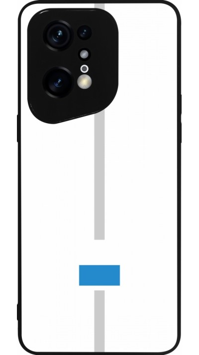 OPPO Find X5 Pro Case Hülle - Silikon schwarz Kanton LU weiss