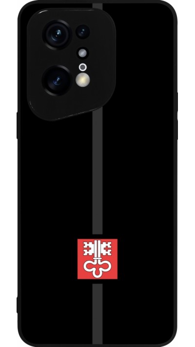 OPPO Find X5 Pro Case Hülle - Silikon schwarz Kanton NW schwarz