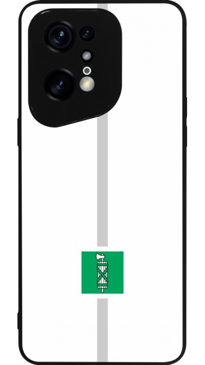 OPPO Find X5 Pro Case Hülle - Silikon schwarz Kanton SG weiss