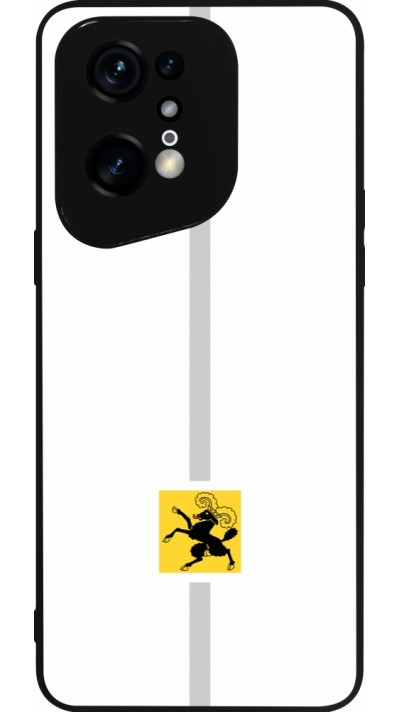 OPPO Find X5 Pro Case Hülle - Silikon schwarz Kanton SH weiss
