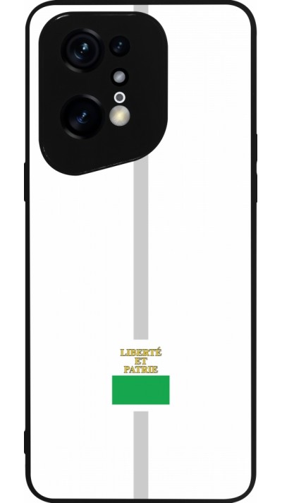 OPPO Find X5 Pro Case Hülle - Silikon schwarz Kanton VD weiss
