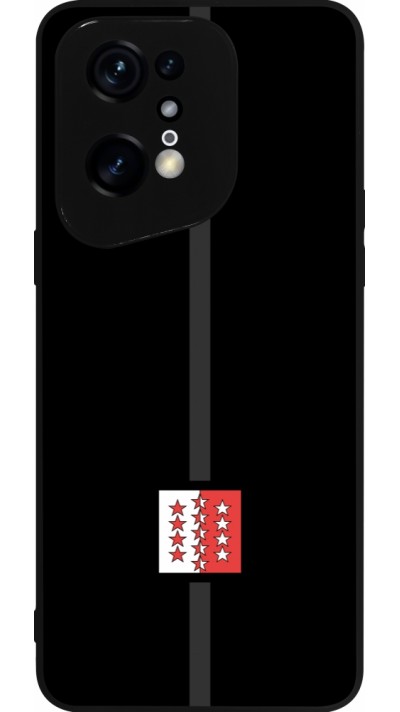 OPPO Find X5 Pro Case Hülle - Silikon schwarz Kanton VS schwarz