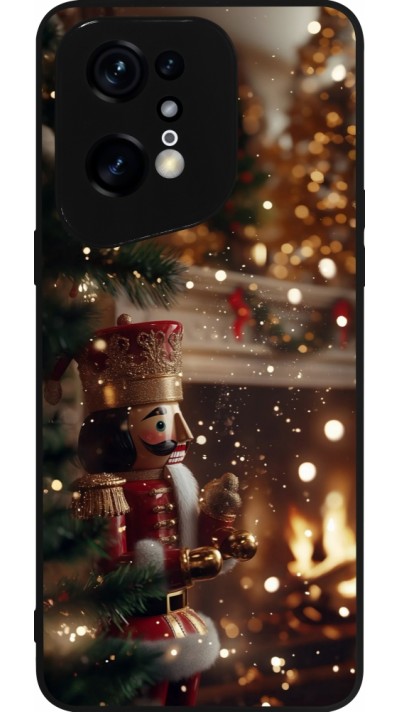 OPPO Find X5 Pro Case Hülle - Silikon schwarz Christmas 25 Xmas Nutcracker