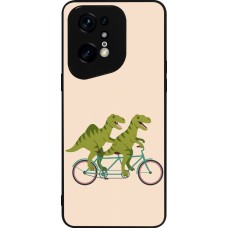 OPPO Find X5 Pro Case Hülle - Silikon schwarz Dinosaurs on bikes 2026