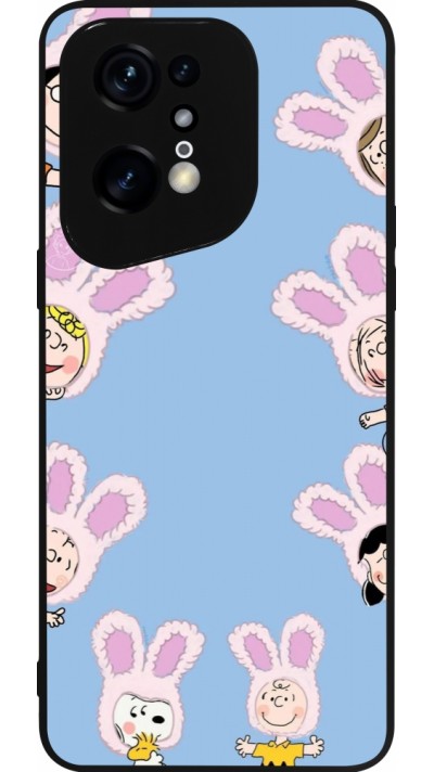 OPPO Find X5 Pro Case Hülle - Silikon schwarz Easter 2026 Snoopy