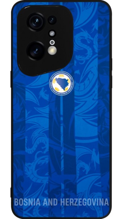 Coque OPPO Find X5 Pro - Silicone rigide noir Maillot de football Bosnie-Herzégovine 2026 personnalisable