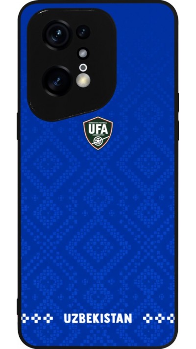 Coque OPPO Find X5 Pro - Silicone rigide noir Maillot de football Ouzbékistan 2026 personnalisable