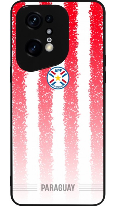 Coque OPPO Find X5 Pro - Silicone rigide noir Maillot de football Paraguay 2026 personnalisable