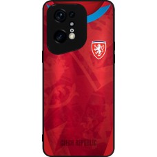 OPPO Find X5 Pro Case Hülle - Silikon schwarz Tschechische Republik personalisierbares Fussballtrikot