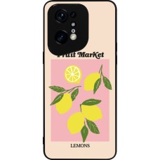 OPPO Find X5 Pro Case Hülle - Silikon schwarz Fruit market lemons 2026