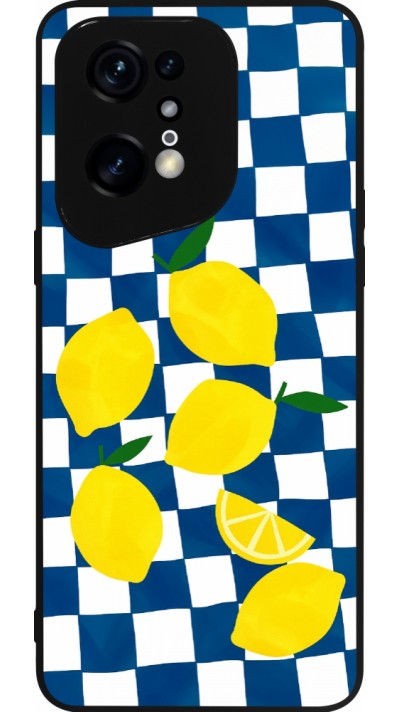 OPPO Find X5 Pro Case Hülle - Silikon schwarz Illustration lemons 2026