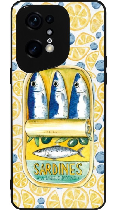 OPPO Find X5 Pro Case Hülle - Silikon schwarz Sardines in oil 2026