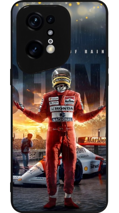 Coque OPPO Find X5 Pro - Silicone rigide noir Senna The King of Rain