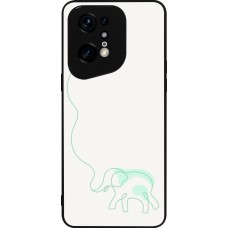 Coque OPPO Find X5 Pro - Silicone rigide noir Spring 23 baby elephant