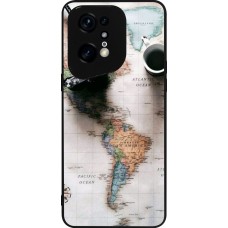 OPPO Find X5 Pro Case Hülle - Silikon schwarz Travel 01
