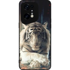 OPPO Find X5 Pro Case Hülle - Silikon schwarz Zen Tiger