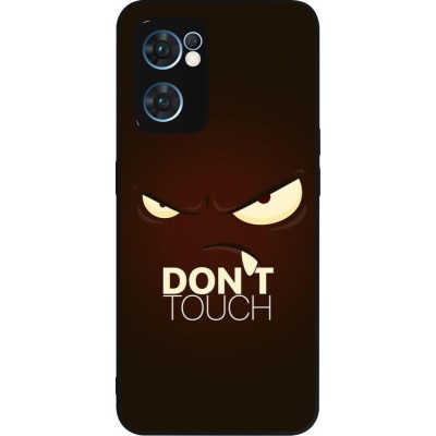 OPPO Reno7 5G Case Hülle - Silikon schwarz Angry Dont Touch