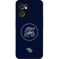 OPPO Reno7 5G Case Hülle - Silikon schwarz Astrologie Steinbock