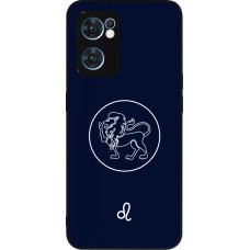 OPPO Reno7 5G Case Hülle - Silikon schwarz Astrologie Löwe
