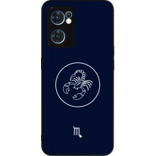 OPPO Reno7 5G Case Hülle - Silikon schwarz Astrologie Skorpion