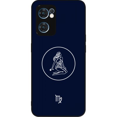 OPPO Reno7 5G Case Hülle - Silikon schwarz Astrologie Jungfrau