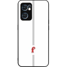 OPPO Reno7 5G Case Hülle - Silikon schwarz Kanton BL weiss
