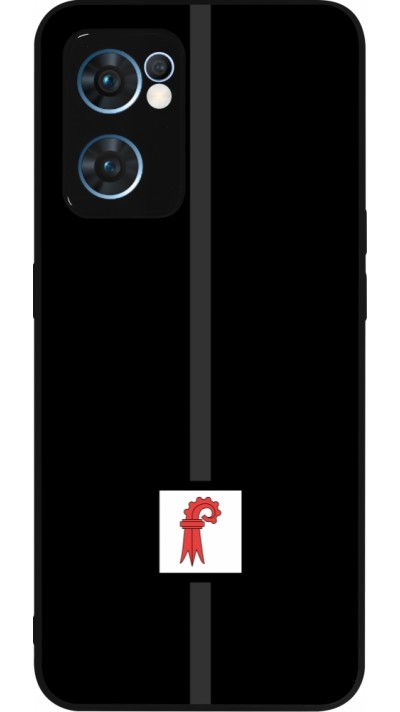 OPPO Reno7 5G Case Hülle - Silikon schwarz Kanton BL schwarz