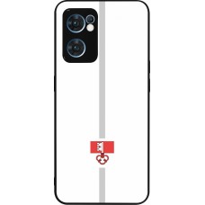 OPPO Reno7 5G Case Hülle - Silikon schwarz Kanton OW weiss