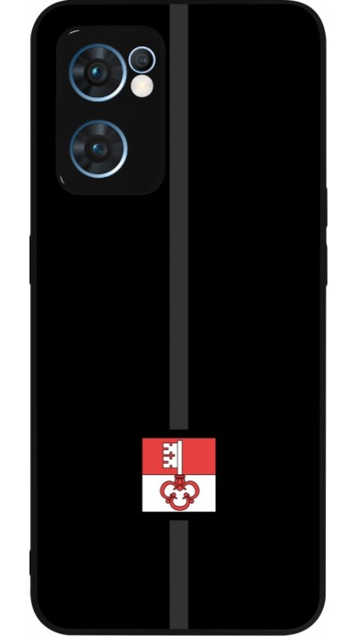 OPPO Reno7 5G Case Hülle - Silikon schwarz Kanton OW schwarz