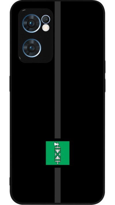 OPPO Reno7 5G Case Hülle - Silikon schwarz Kanton SG schwarz