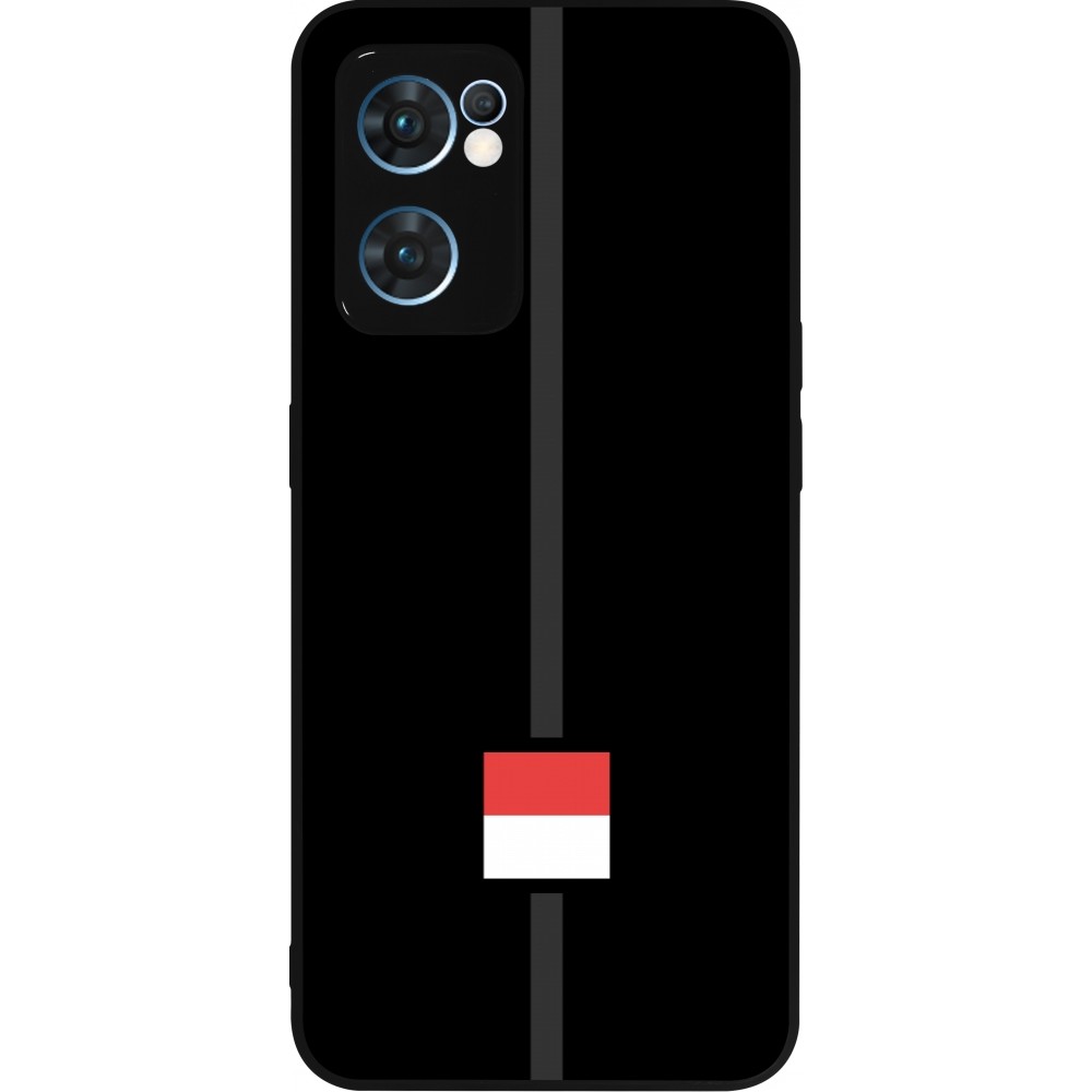 OPPO Reno7 5G Case Hülle - Silikon schwarz Kanton SO schwarz